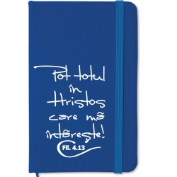 Notebook A5 bleumarin, Pot totul in Hristos